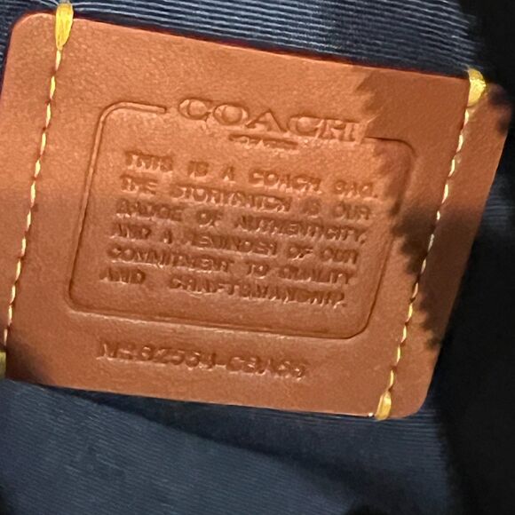 COACH Mini Jamie Camera Bag In Leather Sport Deep Light Blue - Picture 7 of 11